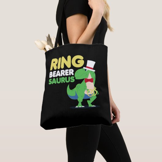 Boys Ring Bearer Dinosaur Rex Wedding Party Tasche (Von Nahem)