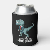 Boys Ring Bearer T-Rex Dinosaur Wedding Party Gesc Dosenkühler (Kanne Vorderseite)