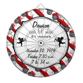 Boys Room Classic Car Geschenke Sweet Red Retro Ca Dartscheibe