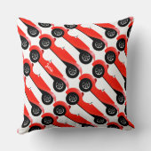 Boys Room Classic Car Geschenke Sweet Red Retro Ca Kissen (Rückseite)