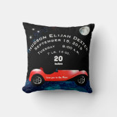 Boys Room Classic Car Geschenke Sweet Red Retro Ca Kissen (Vorderseite)