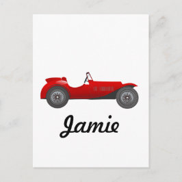 Boys Room Classic Car Geschenke Sweet Red Retro Ca Postkarte
