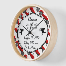 Boys Room Classic Car Geschenke Sweet Red Retro Ca Wanduhr