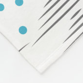 Boys Room Moderne Abstrakte Federn Muster Fleecedecke (Ecke)