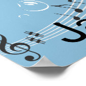 Boys Room Monster Music Original Painting Poster (Ecke)