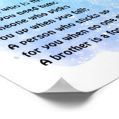 Boys Room Wall Art Brother Definition Poster (Ecke)