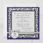 Boys Rubber Duck Baby Duck Einladung (Rückseite)