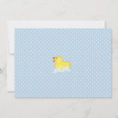 Boys Rubber Ducky Baby Duwer Einladungen (Rückseite)