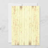Boys Rustic Brown Yellow Gewollt Geburtstag Einladung (Rückseite)