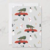 Boys Rustikale Niedliche Weihnachtsbaumstars Kinde Einladung (Rückseite)