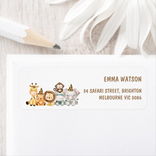 Boys Safari Animals Zwei Wild Geburtstag (Insitu)