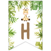 Boys Safari Animals Zwei Wilde 2. Geburtstag Wimpelkette (Zweite Fahne)