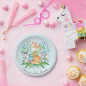 Boys Safari Jungle Baby Shower 7" Plättchen Pappteller (Party)