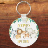 Boys Safari ThemenSchlüsselkette Schlüsselanhänger (Vorderseite)