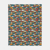 Boys Shark Pattern Fleece Blanket (Vorderseite)