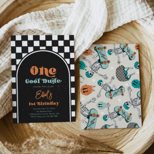 Boys Skateboarden zum Geburtstag Einladung