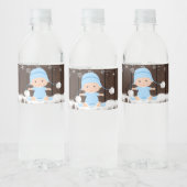Boys Snowflake Baby Dusche Wasserflaschen Labels Wasserflaschenetikett (Flaschen)