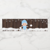 Boys Snowflake Baby Dusche Wasserflaschen Labels Wasserflaschenetikett (Einzelnes Label)