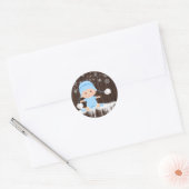 Boys Snowflake Baby Shower Stickers (Umschlag)