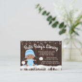Boys Snowflake bringen ein Buch Baby Showcard Begleitkarte (Stehend Vorderseite)