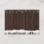 Boys Snowflake bringen ein Buch Baby Showcard Begleitkarte (Rückseite)