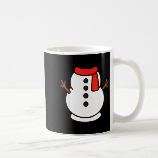 Boys Snowman Shirt Kids Snowman Costume Christmas Kaffeetasse (Rechts)