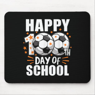 Boys Soccer 100 Days of School Soccer Ball 100th D Mousepad
