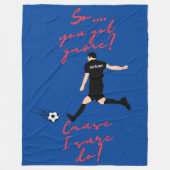 Boys Soccer Also Got du Spiel? Weil ich es sicher Fleecedecke (Vorderseite)