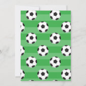 Boys Soccer Pool Party Geburtstag Einladung (Rückseite)