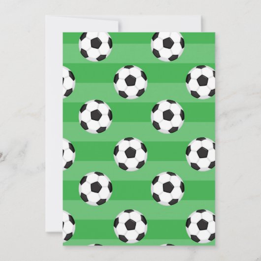 Boys Soccer Pool Party Geburtstag Einladung (Rückseite)