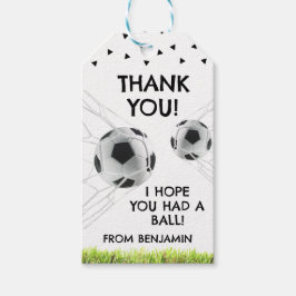 Boys Soccer Sports Danke Kindergeburtstag Gefallen Geschenkanhänger