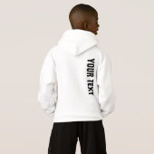 Boys Sport Apparel Modern Template Back Print Hoodie (Schwarz voll)