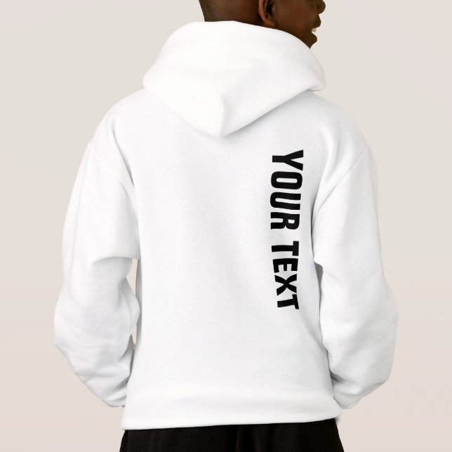 Boys Sport Apparel Modern Template Back Print Hoodie (Rückseite)