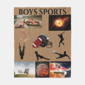 BOYS SPORTS FLEECE BLANKET. (Vorderseite)