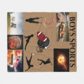 BOYS SPORTS FLEECE BLANKET. (Vorderseite (Horizontal))