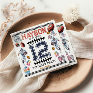 Boys Sports Football Geburtstagsparty Serviette