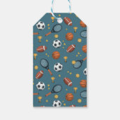 Boys Sports Vielen Dank Baby Dusche Gefallen Geschenkanhänger (Rückseite)