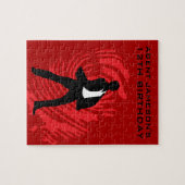 Boys Spy Party Red Fingerprint Puzzle (Horizontal)