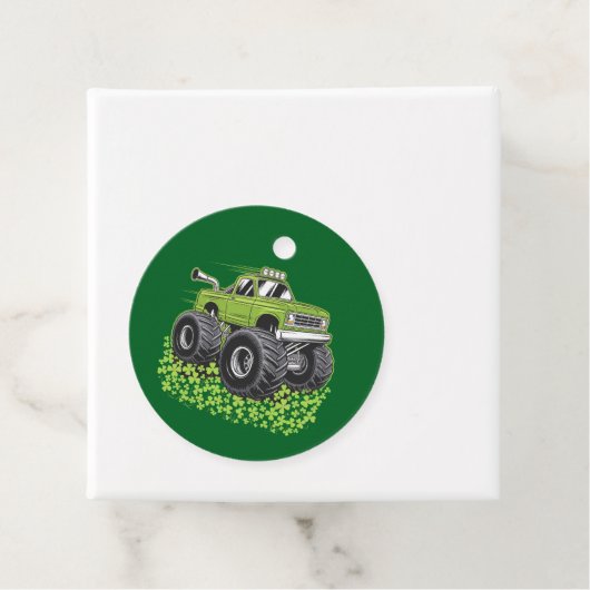 Boys St Patricks Day Kleinkind Lucky Monster Truck Geschenkanhänger (Beispiel)