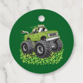 Boys St Patricks Day Kleinkind Lucky Monster Truck Geschenkanhänger (Vorderseite)