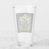 Boys St Patricks Day Kleinkind Lucky Monster Truck Glas (Rückseite)