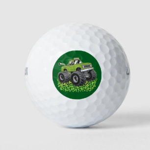 Boys St Patricks Day Kleinkind Lucky Monster Truck Golfball