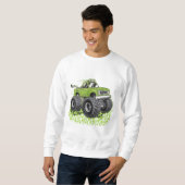 Boys St Patricks Day Kleinkind Lucky Monster Truck Sweatshirt (Vorne ganz)