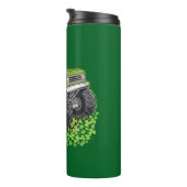Boys St Patricks Day Kleinkind Lucky Monster Truck Thermosbecher (Nach rechts gedreht)