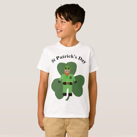Boys St Patricks Day Leprechaun T-Shirt (Vorne ganz)