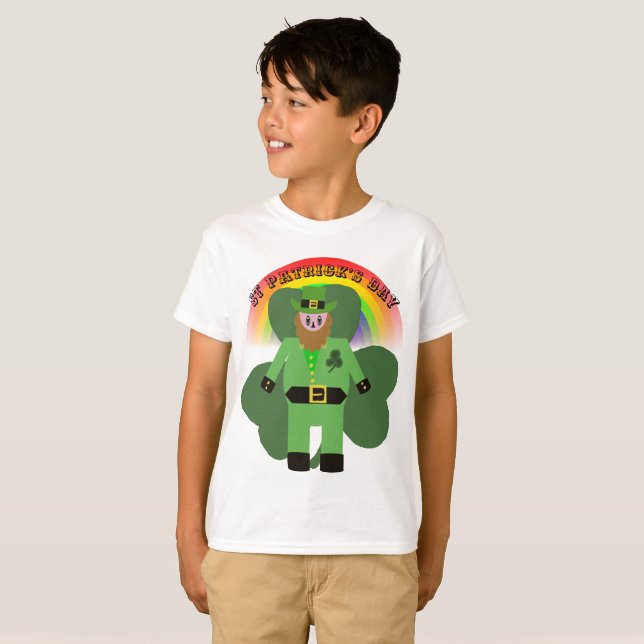 Boys St Patricks Day Leprechaun T-Shirt (Vorne ganz)