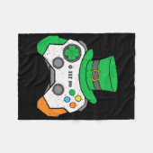 Boys St Patricks Day Video Game Controller Mens Ir Fleecedecke (Vorderseite (Horizontal))