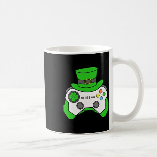 Boys St Patricks Day Video Game Controller Mens Ir Kaffeetasse (Rechts)