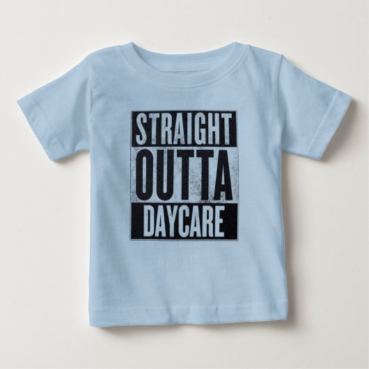 Boy's Straight Outta Daycare Funny T-Shirt (Vorderseite)