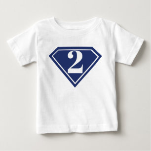 Boys Superhero 2. Geburtstags-Shirt Baby T-shirt